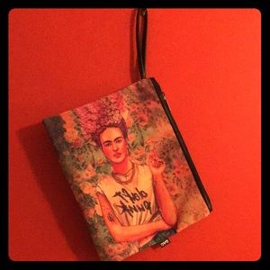 Frida Kahlo soft clutch